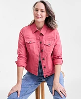 Style & Co Petite Classic Denim Jacket, Created for Macy's