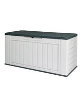 Slickblue Sturdy Deck Box for Outdoor Storage and Weatherproof Organization