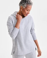 Style & Co Women's Side-Snap Fleece Hoodie, Exclusively at Macy's