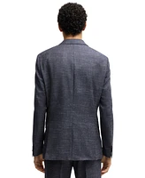 Boss by Hugo Men's Patterned Wool Blend Slim-Fit Suit Jacket