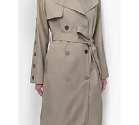 Dkny Women's Belted Grommet-Sleeve Trench Coat