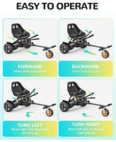 Gyroshoes Hoverboard Seat Attachment, Hover Board Accessory Go Kart Compatible with 6.5" 8" 10" Hoverboard, Hoverboard Go Kart for Kids and Adults wit