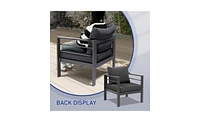 Slickblue Set of 2 Single Sofa Frame Cushions with Durable Aluminum Frame