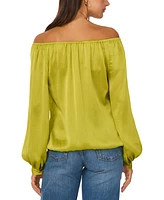 Vince Camuto Women's Off-The-Shoulder Long-Sleeve Top