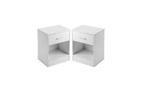 Slickblue 2-Piece Night Stands with Drawers for Bedroom Storage and Convenient Organization