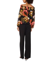 Vince Camuto Women's Floral Printed Off-The-Shoulder Top