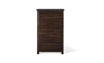 Slickblue Vertical 5-Drawer Chest for Space-Saving and Efficient Bedroom Storage