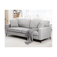 gaomon Modern Couch for Living Room 83-inch Comfy Sofa, 3 Seater Couch Chenill Upholstered Sofa with Deep Seats for Bedroom Apartment Home Office (Lig