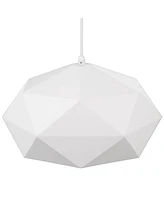 Desic 15" Modern Pendant Ceiling Light Fixture Dining Room Over Table Kitchen Island Foyer Geometric Hanging White Hallway Entryway Living Room Indoor