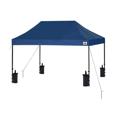 SereneLife 10 x 15 Ft. Pop Up Tent Commercial Instant Shelter, Navy Blue