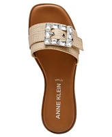 Anne Klein Women's Capara Square Toe Flat Sandals