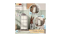 Slickblue Multi-Purpose Clothes and Toy Cubby Storage for Kids' Room and Home Organization