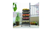 Slickblue 5-Tier Vertical Garden Bed for Space-Saving and Efficient Plant Growth