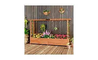 Slickblue Elevated Garden Bed for Easy Gardening and Enhanced Plant Growth with Durable Construction