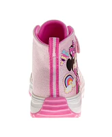 Disney Toddler and Little Kids Minnie Mouse High Top Platform Sneakers