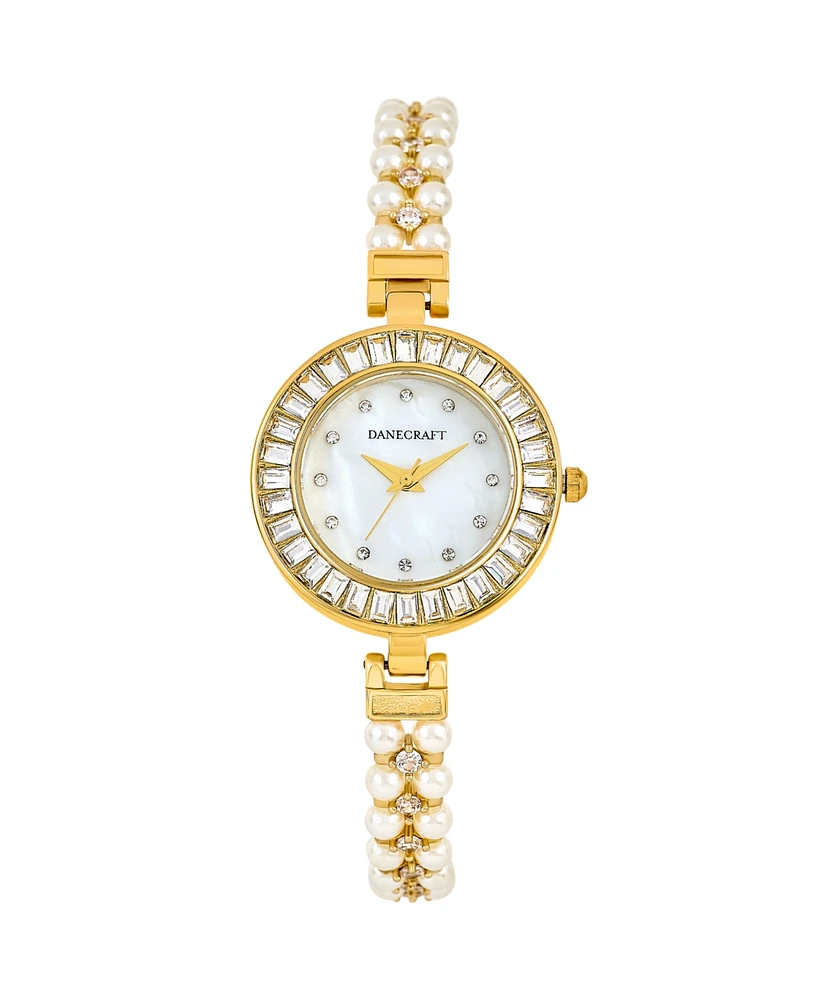 Danecraft Women's 18K Fine Gold Plated Analog Watch