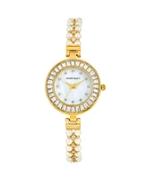 Danecraft Women's 18K Fine Gold Plated Analog Watch