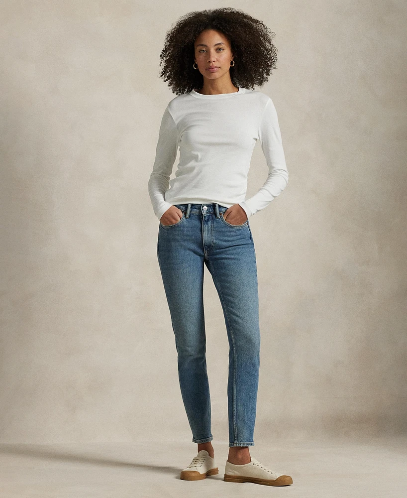 Polo Ralph Lauren Women's Mid-Rise Super-Slim Jeans