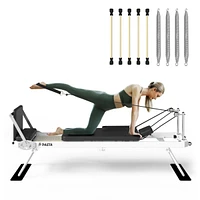 Er Kang Wooden Foldable Pilates Reformer Machine with Springs, Machines for Home Use and Studio, Equipment Sitting Box, Jump Boar