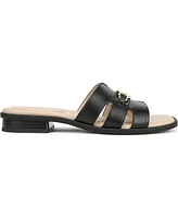 LifeStride Women's Royalty Bit Square Open Toe Slide Sandals