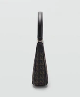 Mango Women's Printed Logo Shoulder Bag