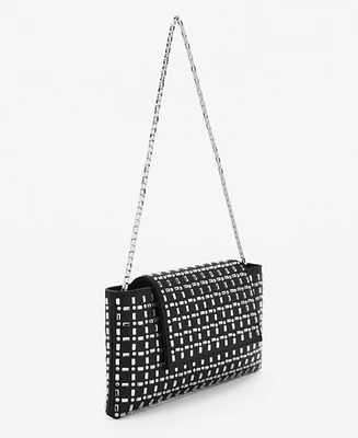 Mango Women's Crystal Shoulder Bag