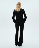 Mango Women's Wide Leg Suit Pants