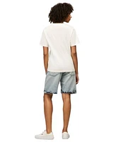 Tommy Jeans Womens Relaxed Tonal Tropics Graphic Tee Mia Relaxed Bermuda Shorts