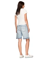 Tommy Jeans Women's Cotton Slim Fit Tropics Graphic Tee