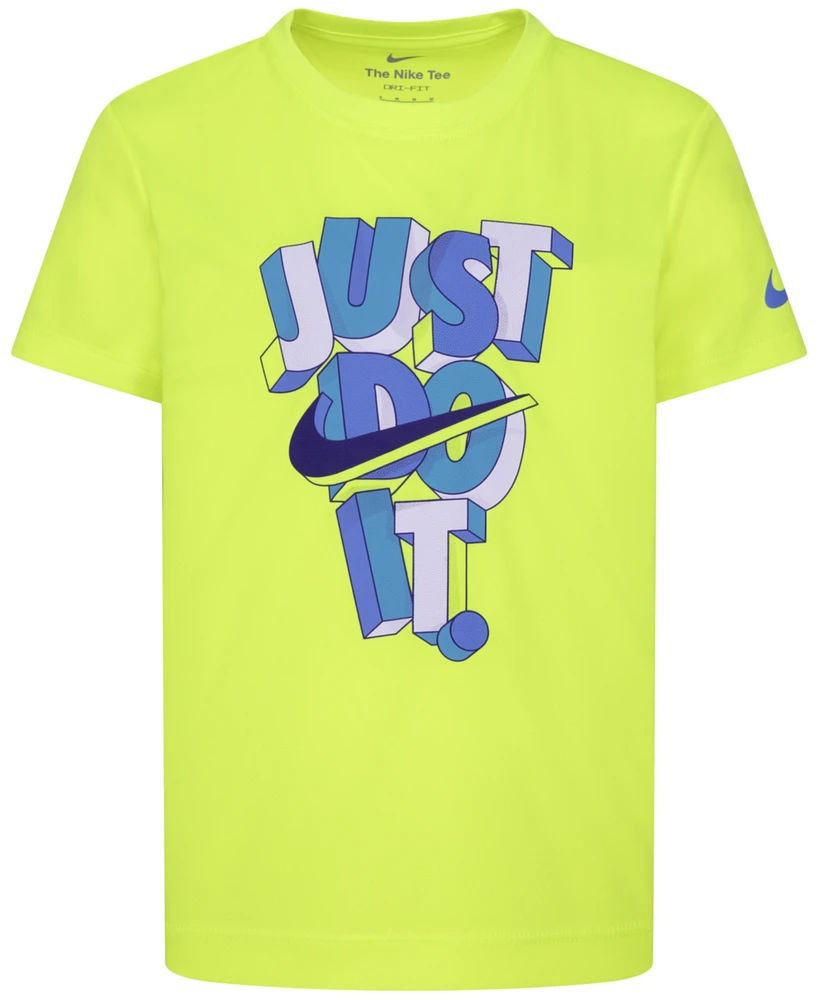 Nike Toddler and Little Boys Dri-fit Icon Just Do It Crewneck T-Shirt