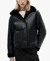 Mango Women's Reversible Quilted Jacket