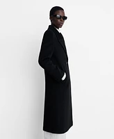 Mango Women's Lapels Wool Coat