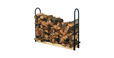 Slickblue Adjustable Length Firewood Log Rack for Indoor or Outdoor Use with Durable Storage Solution