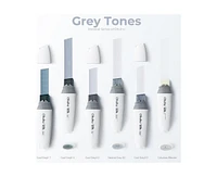 Ohuhu Molokai 5ct Gray Tone Wide Tip Alcohol Markers with Colorless Blender Y30-80402-42
