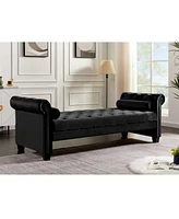 Slickblue Stylish Sofa Bench for Living Room Seating and Storage