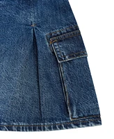 Guess Big Girls Banded Logo Denim Skirt