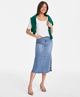 On 34th Women's Solid Scoop-Neck Elbow-Sleeve Top, Exclusively at Macy's