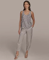 Donna Karan New York Women's Scoop-Neck Embellished Tank Top