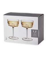 Viski Deco Beau Coupes, Set of 2