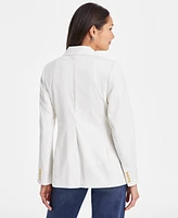 On 34th Women's Pinstripe Boyfriend Blazer, Exclusively at Macy's