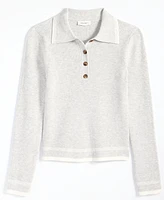 On 34th Women's Ribbed Tipped Polo Sweater, Exclusively at Macy's