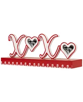 Northlight Heart and Floral "Xoxo" Valentine's Day Photo Frame, 4.5" x 12"