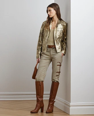 Lauren Ralph Women's Cotton-Blend Twill Jodhpur Pants