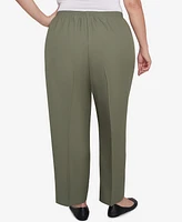 Alfred Dunner Plus Classic All Around Elastic Waist Accord Average Length Pants