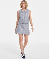 On 34th Women's Metallic Tweed Vest Top, Exclusively at Macy's