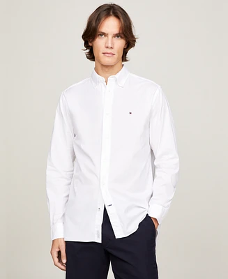 Tommy Hilfiger Men's Regular-Fit Stretch Poplin Button-Down Shirt