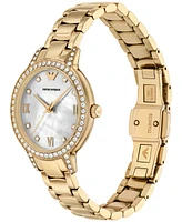 Emporio Armani Women's Gold-Tone Stainless Steel Bracelet Watch 32mm