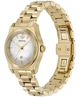 Emporio Armani Women's Gold-Tone Stainless Steel Bracelet Watch 32mm