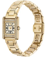 Emporio Armani Women's Gold-Tone Stainless Steel Bracelet Watch 20mm