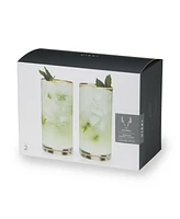 Viski Meridian Highball Glasses, Set of 2